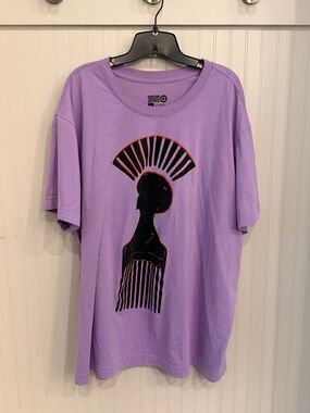 Target Lavender Tee with Black Graphic